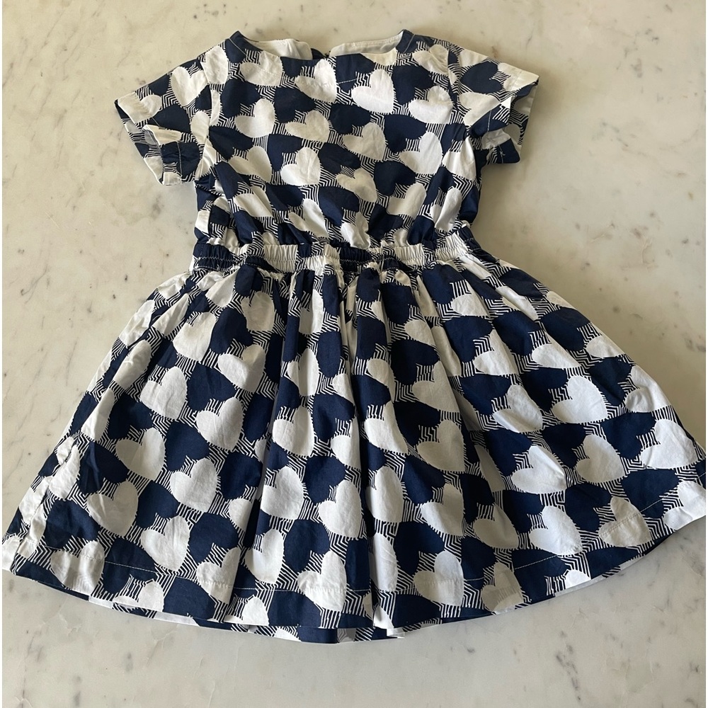 Crewcuts Heart Print Girl Dress